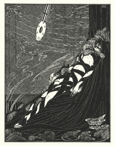 エドガー・アラン・ポー：落とし穴と振り子（リトグラフ） 作： Harry Clarke