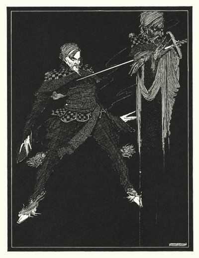 エドガー・アラン・ポー：ウィリアム・ウィルソン（リトグラフ） 作： Harry Clarke