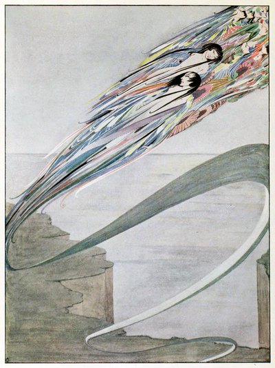 私は千の嵐から生まれ、1920年の春の年より、激しい雨で灰色になっています 作： Harry Clarke