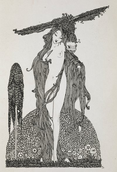 ロバの皮」の挿絵。 作： Harry Clarke