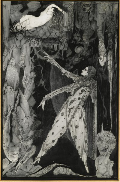 ゲーテのファウストへの挿絵、1924-1925 作： Harry Clarke