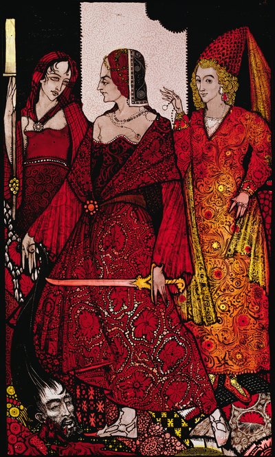グラナの豚を切り取った女王... JM Syngeの &39;Queens&39;からHarry Clarkeによるイラスト 作： Harry Clarke