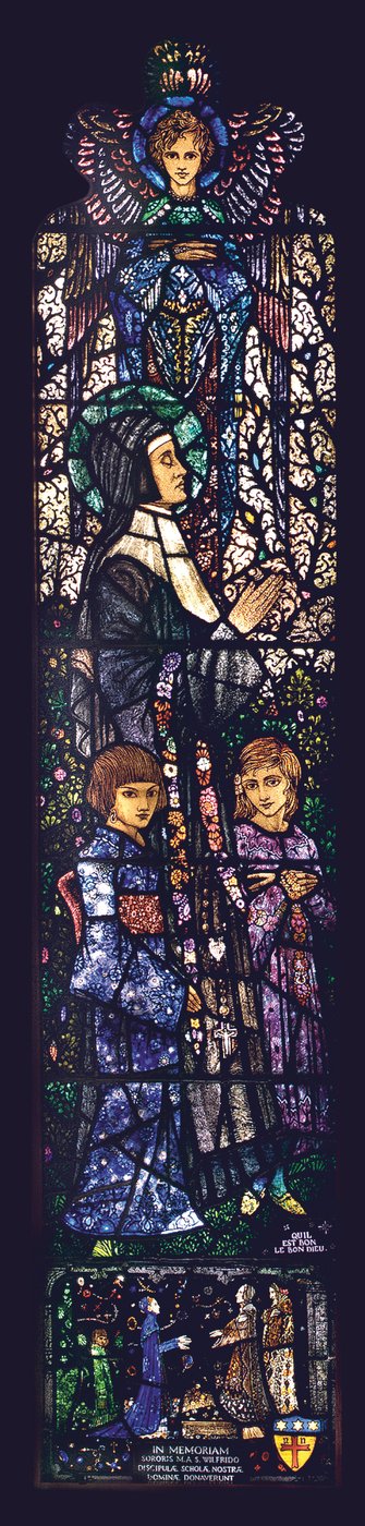1927年の2人の子供を持つ祝福されたジュリー 作： Harry Clarke