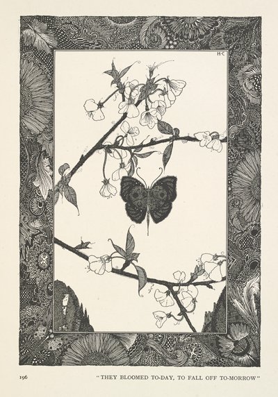 蝶。今日咲き、明日散る。 作： Harry Clarke