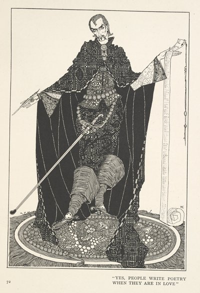 幸運のガロッシュ。そう、人は恋をすると詩を書く。 作： Harry Clarke