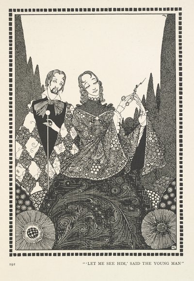 古い家「会わせてください」と若者は言った。 作： Harry Clarke