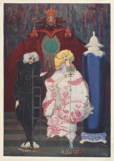 羊飼いの女と煙突掃除夫「僕と一緒に広い世界に行く勇気はあるかい？ 作： Harry Clarke
