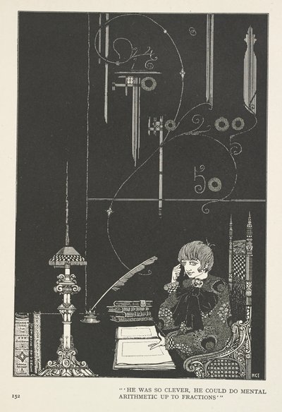 雪の女王彼はとても賢く、分数まで暗算することができた。 作： Harry Clarke
