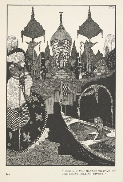 雪の女王どうやってこの大河に乗ることができたのですか？ 作： Harry Clarke