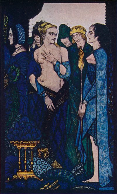 ルクレツィアクリヴェリとティツィアーノの女性をc1910と名付けました 作： Harry Clarke