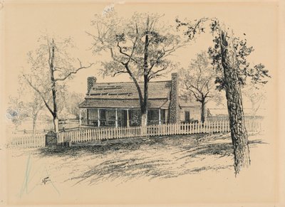 H. P. ボトムの農家、ルソーの居場所の近く 作： Harry Fenn