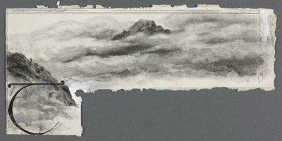 霧のある風景。 作： Harry Fenn