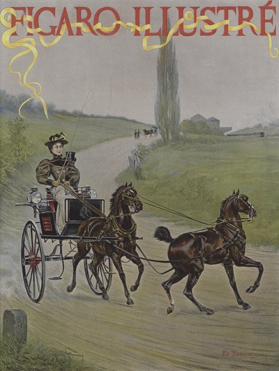 タンデム。ルフィガロイラストの表紙、1895年6月 作： Harry Finney