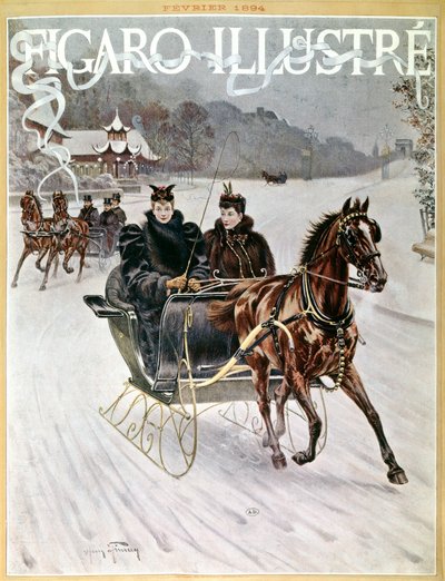 雪の上のそり 作： Harry Finney