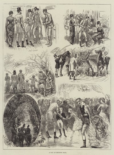 ベクトンホールでの一日 作： Harry Furniss