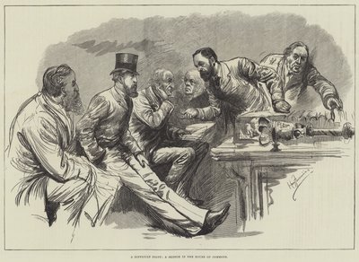 困難な点、下院のスケッチ 作： Harry Furniss