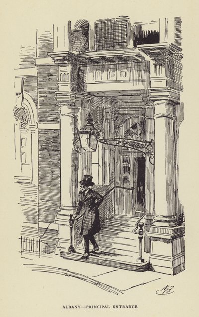 アルバニー、主要な入り口 作： Harry Furniss