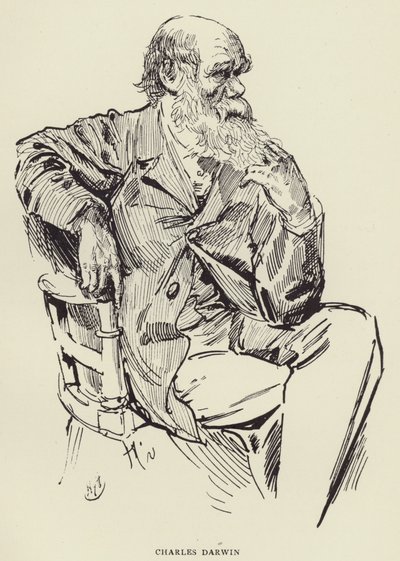 チャールス・ダーウィン 作： Harry Furniss