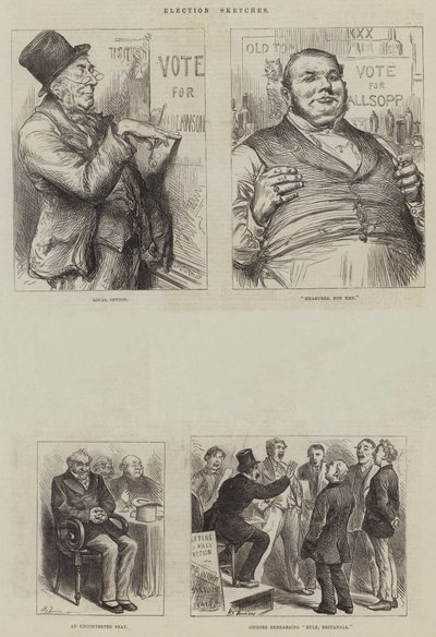 選挙スケッチ 作： Harry Furniss