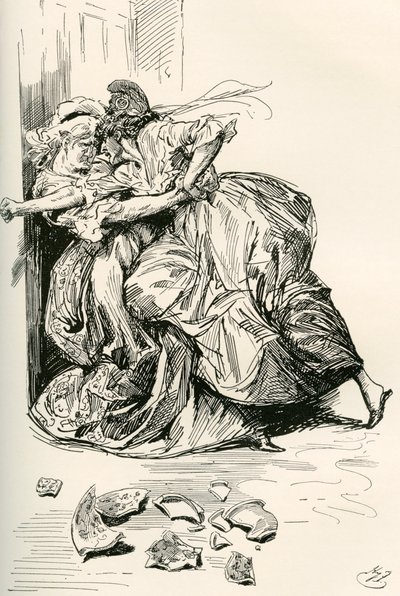 Ilustração para o romance A Tale of two cities, de Charles Dickens 作： Harry Furniss