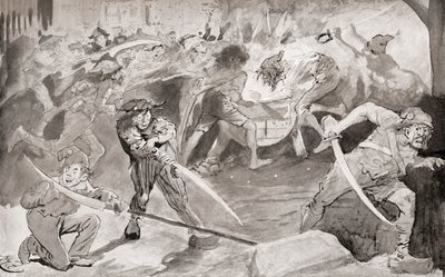Ilustração para o romance A Tale of two cities, de Charles Dickens 作： Harry Furniss