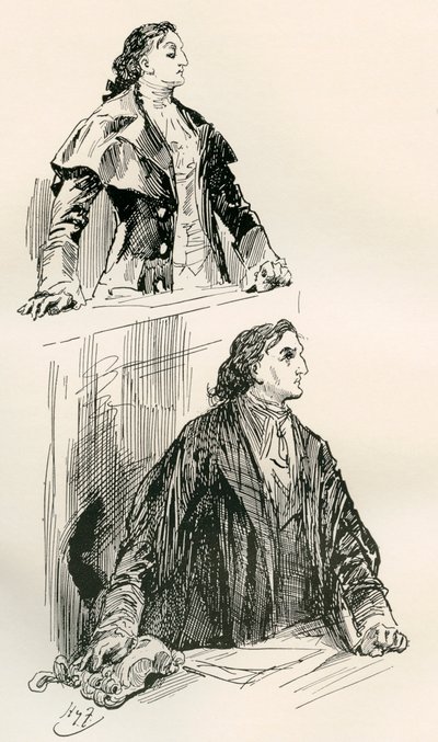 チャールズ・ディケンズの小説「二つの都市の物語」の挿絵 作： Harry Furniss