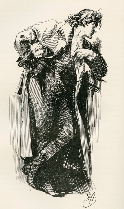 チャールズ・ディケンズの小説「二つの都市の物語」の挿絵 作： Harry Furniss
