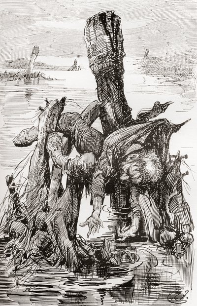 チャールズ・ディケンズの『The Old Curiosity Shop』のイラスト 作： Harry Furniss