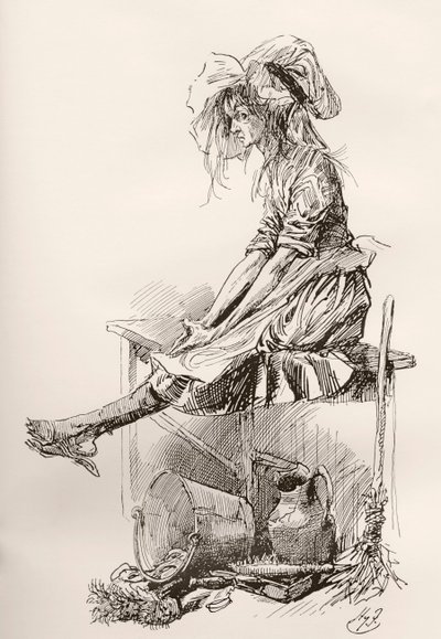 チャールズ・ディケンズの『The Old Curiosity Shop』のイラスト 作： Harry Furniss
