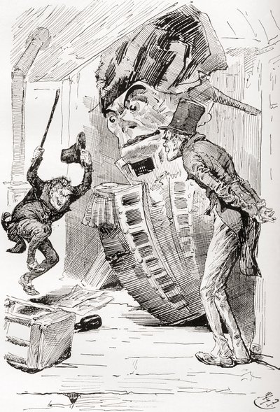 チャールズ・ディケンズの『The Old Curiosity Shop』のイラスト 作： Harry Furniss