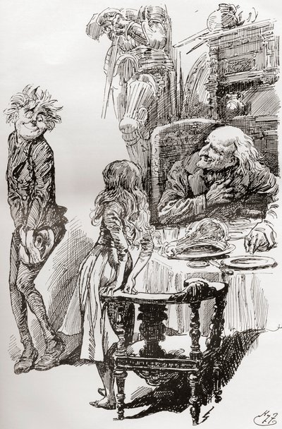 チャールズ・ディケンズの『The Old Curiosity Shop』のイラスト 作： Harry Furniss