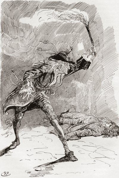 チャールズ・ディケンズの小説バーナビー・ラッジの挿絵 作： Harry Furniss