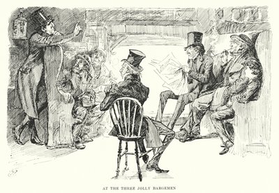 チャールズ・ディケンズの「Great Expectations」のイラスト（リトグラフ）。 作： Harry Furniss