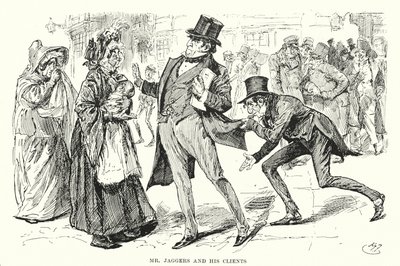 チャールズ・ディケンズの「Great Expectations」のイラスト（リトグラフ）。 作： Harry Furniss