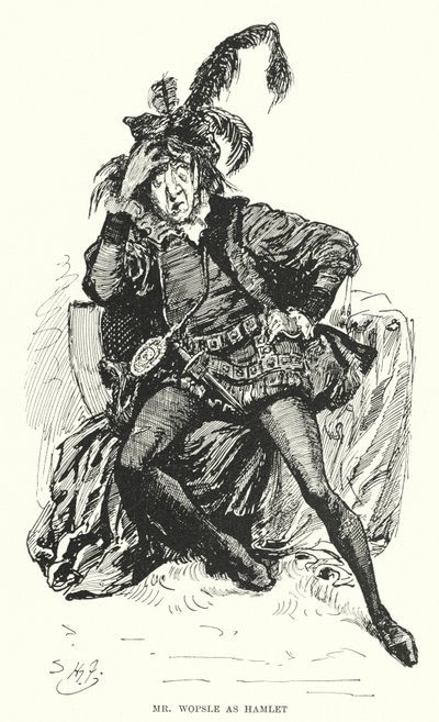 チャールズ・ディケンズの「Great Expectations」のイラスト（リトグラフ）。 作： Harry Furniss