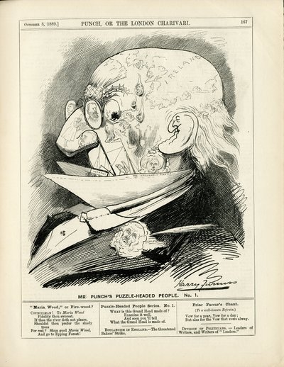 『パンチ』のハリー・ファーニス (1854-1925) のイラスト 作： Harry Furniss