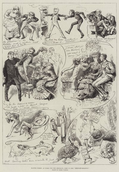 休日の家にいるマスタートミーは、思想読解に参加します 作： Harry Furniss