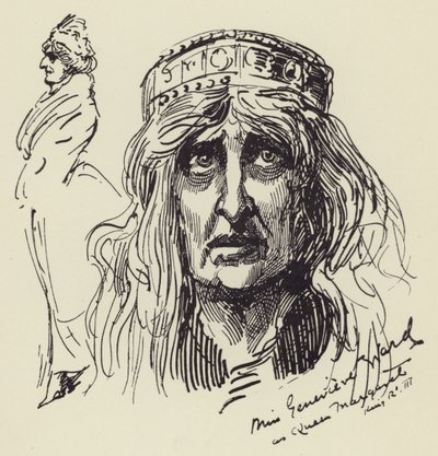 女王マーガレットとしてミスジュヌヴィエーヴワード 作： Harry Furniss