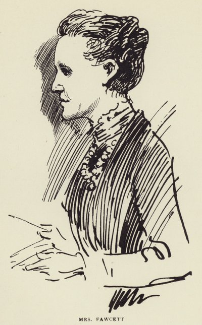フォーセット夫人 作： Harry Furniss
