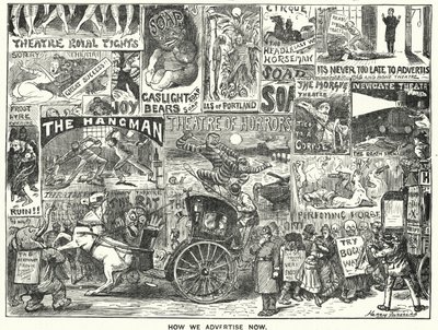 パンチの漫画。How We Advertise Now」（刻印 作： Harry Furniss