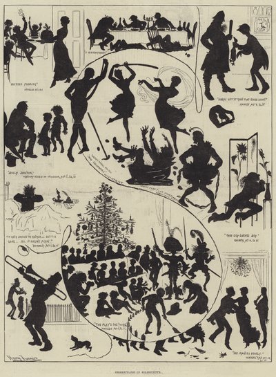 シルエットのシャクスピア 作： Harry Furniss