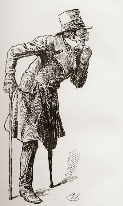 サイラス・ウェグがバウアーに向かう途中 作： Harry Furniss