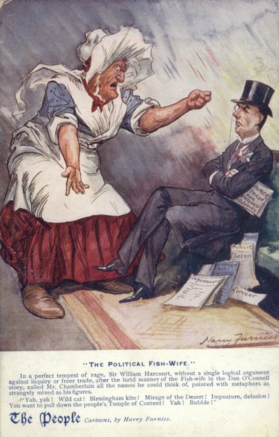 政治の魚の妻 作： Harry Furniss
