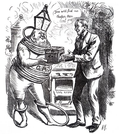ガソリン代が安い。 作： Harry Furniss