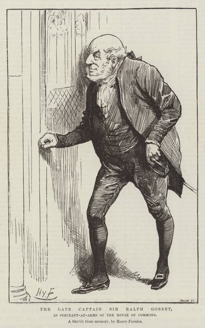 下院のサーラルフゴセット卿、下院の軍曹 作： Harry Furniss