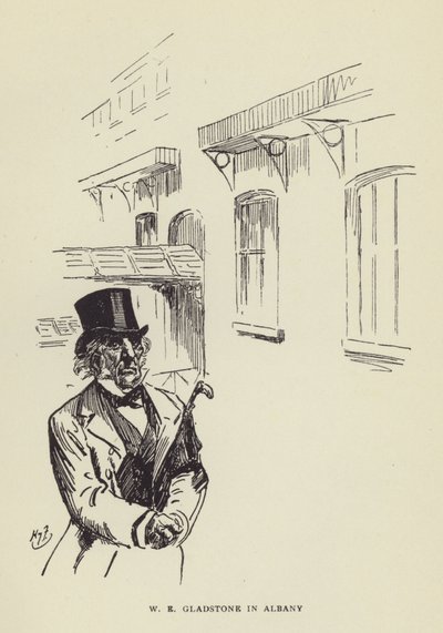 WE Gladstone in Albany 作： Harry Furniss