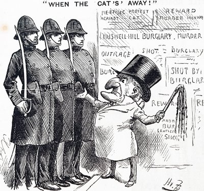 猫がいないとき 作： Harry Furniss