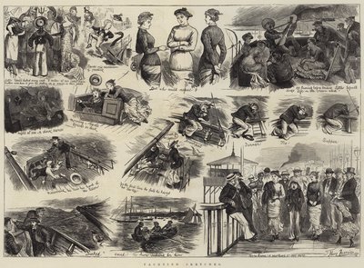 ヨットのスケッチ 作： Harry Furniss