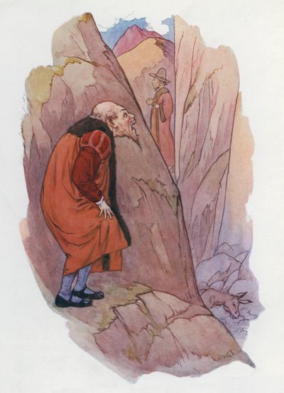 ドン・キホーテの挿絵（カラーリトグラフ） 作： Harry George Theaker