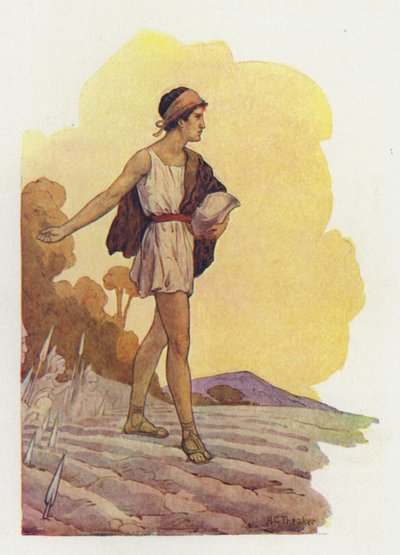 ジェイソンは竜の歯を蒔いた（カラーリトグラフ） 作： Harry George Theaker